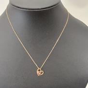 石付ペンダントトップ付ネックレス|K10