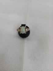 K14GW色石付リング|K14WG