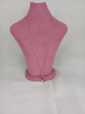 K18 石付ネックレス|K18 WG