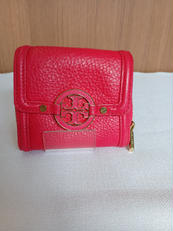 アマンダ ダブルスナップウォレット レッド|TORY BUACH