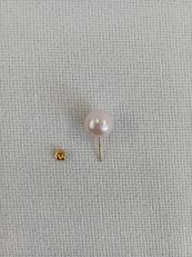 石付きピアス|K18