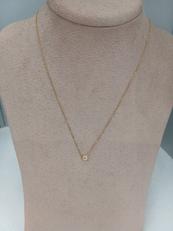 K18石付きネックレス|4℃ K18