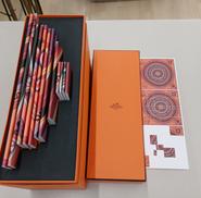 【最終処分SALE】HERMES スカーフマルチカラー A-4306 美品 マルチカラー お洒落 エルメス シルクスカーフ 140 鳥たち