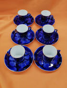 瑠璃葡萄 デミタス カップ&ソーサー 金彩 ブドウ|深川製磁