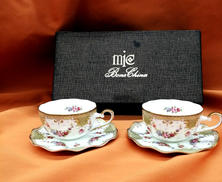 アンティークボーンチャイナ NAKATOH カップ&ソーサー|NAKATOH