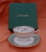 ヨシノ カップ&ソーサー(グリーン)|NORITAKE