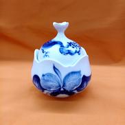 ブルーオーキッド シュガーポット|MEISSEN