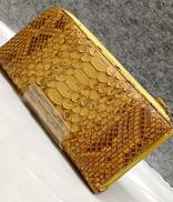 パイソン革長財布|不明