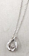 K10WG ドロップネックレス 0.9g|-