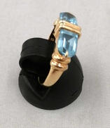 K18石付きリング 2.8g|---