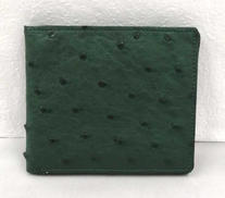 オーストリッチ 二つ折り財布|-