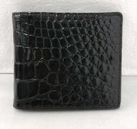 クロコダイル2つ折り財布|-