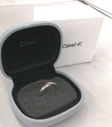 Canal 4℃　K10/シルバー石付きコンビリング|-