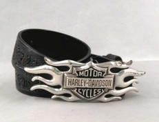 HARLEY DAVIDSON 型押しレザーバックベルト|HARLEY DAVIDSON