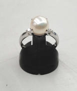 白石付きリング|PT900