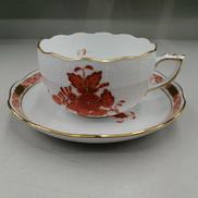 アポニーオレンジカップ&ソーサー|HEREND