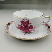 アポニーピンクカップ&ソーサー|HEREND