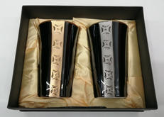 金銀ラインペアゴブレット|西海陶器