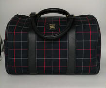 キャンバスレザーボストンバッグ|BURBERRYS