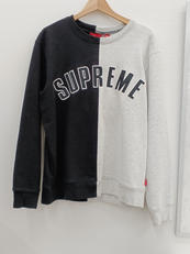 SPLIT CREWNECK SWEAT SHIRT|SUPREME