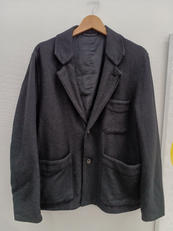 BLACK SILK WOOL JKT|OUR LEGACY