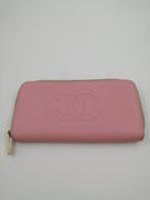 キャビアスキン ココマーク ラウンドファスナー|CHANEL