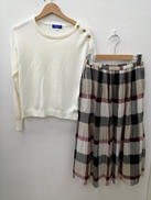 長袖ニット&スカートセットアップ|BLUE LABEL CRESTBRIDGE