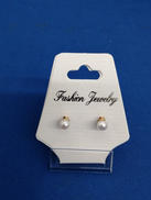 K18石付きピアス|-