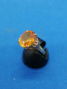 K18石付きリング|-