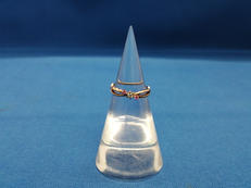 K10石付きリング|-