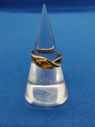 K18石付リング|-