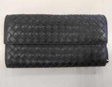 長財布 レザー イントレチャート|BOTTEGA VENETA