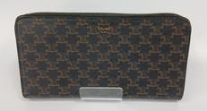 【セリーヌ】トリオンフキャンバス ラージ ジップウォレット|CELINE