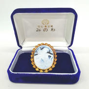 K18メノーカメオブローチ|F.W.KLEIN