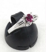 K14WG 石付きリング|K14WG