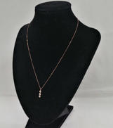 K10PG石付きネックレス|K10PG