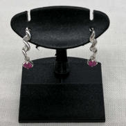 K14 WG石付きピアス|なし