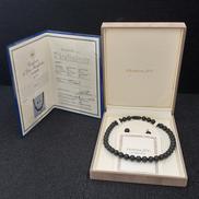 天然ジェット　ネックレス　イヤリングセット|K14