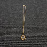 丸石付ネックレス|K18