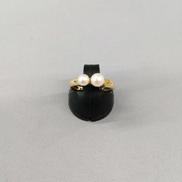 K18パール付きリング|なし