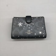 スノーフレーク柄二つ折り財布|COACH