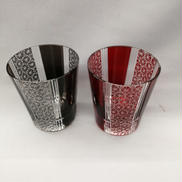 ペア切子グラス 菊繋ぎ|COMMA