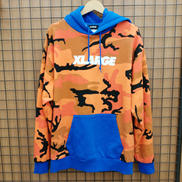 CAMO PULLOVER HOODED SWEAT|X-LARGE
