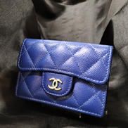 キャビアスキン三つ折りサイフ|CHANEL