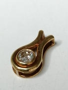 K18ダイヤ付きペンダントトップ|-