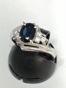 PT900天然サファイアリング|-