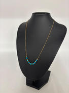 K18青石付ネックレス|宝石付きネックレス