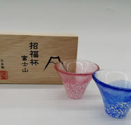 招福杯 富士山 ペア冷酒杯|東洋佐々木ガラス株式会社