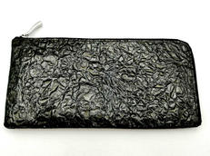 L字型長財布　銀紙風|KAWA-KAWA