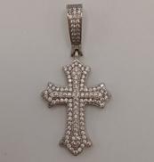 シルバー925石付ペンダントトップ|十字ペンダントトップ